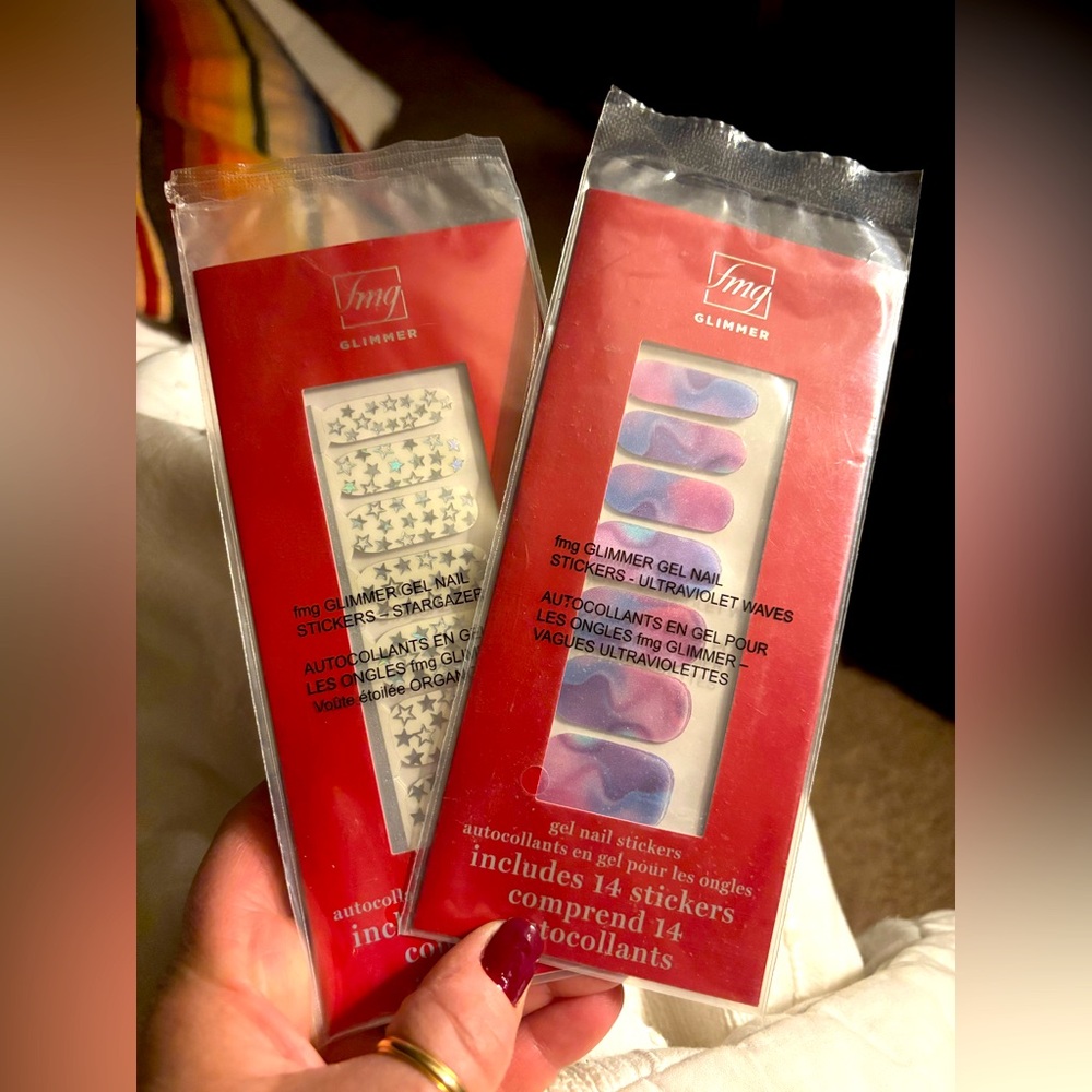 Glimmer Gel Nail Stickers Set of 2 sets